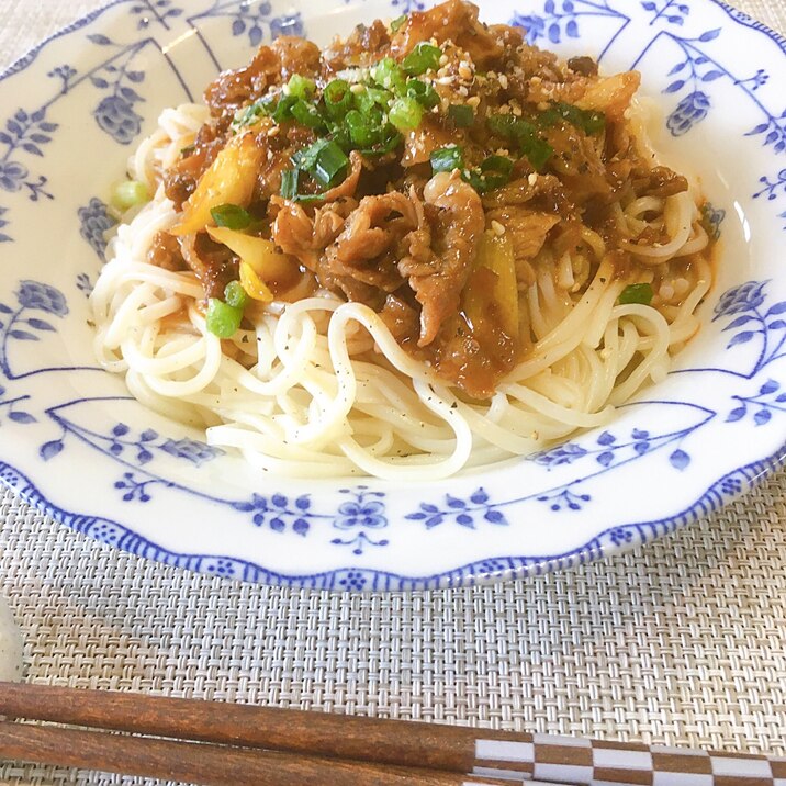 辛旨★そう麺で作る坦々麺